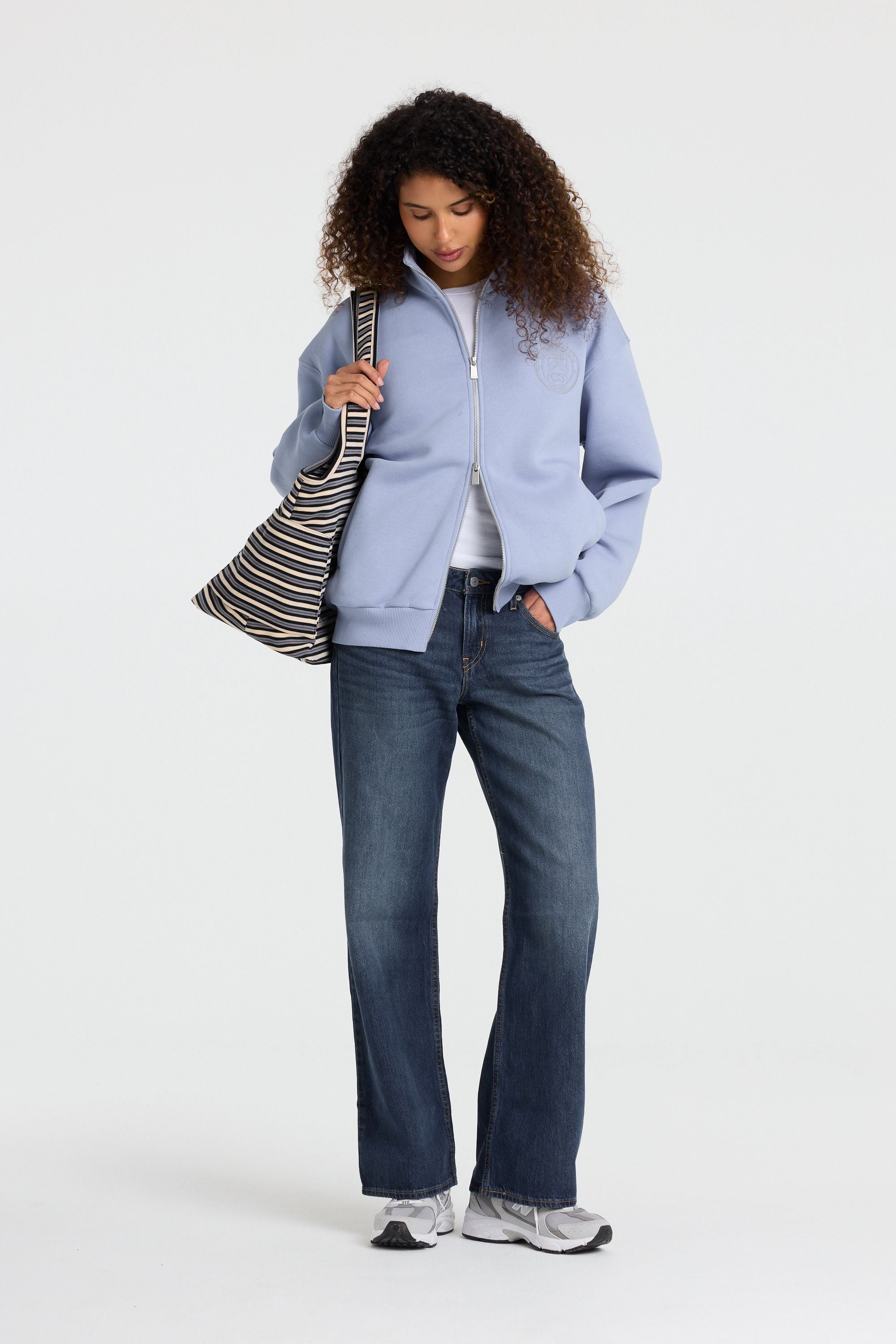 W. Funnel Zip Jacket - Vintage Blue
